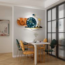 Modern light luxury wall clock clock clock living room atmosphere home creative simple Net Red fashion hanging wall Nordic personality clock