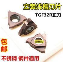 CNC vertical mount shallow groove blade TGF32R100 200 vertical mount circlip slot cutter head inner groove knife