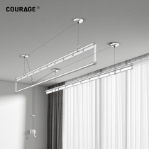 Kareqi Lift Clothes Clothes Shake Machine Double Pole Clotheshorse Top Loading Balcony Home Clotheshorse Manual Cool Hanger