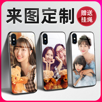Mobile phone case customization Any model private custom printing custom to map drawing photos DIY glass custom production pictures liquid silicone soft shell sleeve custom pattern model homemade couple