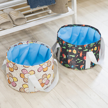 Portable foot bucket travel folding foot bucket deepening big wash basin wash water bag outdoor water basin