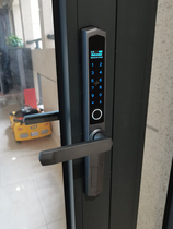 3 6CM broken bridge aluminum fingerprint lock Aluminum alloy door smart electronic door lock waterproof sliding door narrow frame password lock