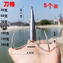 Three-claw anchor hook anchor fishhook spear fish special hook handmade large large spear hook silver carp silver carp silver carp bighead spear hook butterfly hook