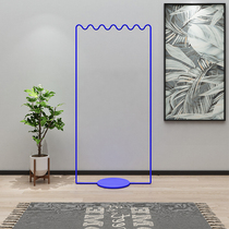 Nordic light luxury bedroom floor-to-ceiling coat rack Klein blue decorative hanger simple modern home Art Hanger