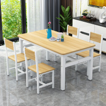BBQ table fast food restaurant table and chair canteen noodle restaurant noodle restaurant snack table Economic food stall long table factory direct sale