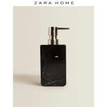 Zara Home black marble effect soap dispenser hand sanitizer bottle 48571466800