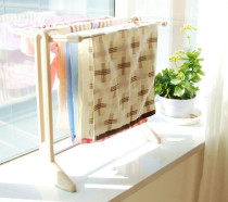 Japan IRIS multi-function bay window floor-to-ceiling folding small drying rack Household bedroom mini underwear baby drying