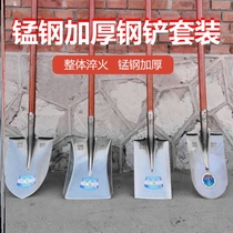 Iron and steel shovel agricultural tools Daquan iron shovel flat head iron Qiuyang shovel iron pull outdoor digging gardening shovel tools
