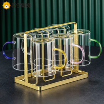 Suning glass with heat-resistant milk cup drinking cup household tea cup family suit Gnas 947