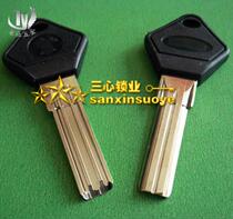 F242 king 4 generation security door key embryo three slot four warp key embryo key embryo