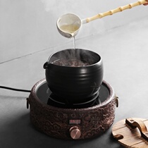 Liuhe Tang Japanese handmade tea maker Ceramic black tea Old white tea Electric ceramic stove tea bowl Heating furnace Dry bubble bowl