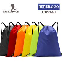 Sports waterproof drawstring backpack male and female students Small backpack training class bag bag bag custom printing logo
