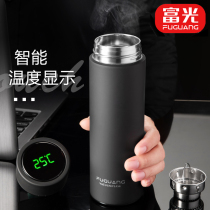 Fuuang intelligent 316 stainless steel thermos cup for male and female students temperature measuring cup portable temperature display water Cup