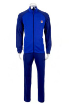New style fire long sleeve physical training suit flame blue training jacket fire spring and autumn training suit work set