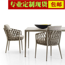 Outdoor wicker chair three-piece balcony with table and chairs leisure rattan chairs garden sales department chairs courtyard small coffee table