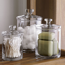European-style home kitchen storage jar Soft decorative utensils Model room prop ornaments bathroom storage jar