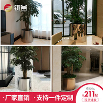 Net red custom flower pot modern art flower box Home Office round simple fashion flower casting kettle flower