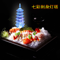 Hotel restaurant plate decoration flowers and plants kitchen pan flower artistic conception plate decoration cold plate simulation plate Sabre lamp chef embellishment