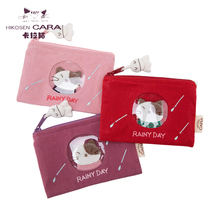 HIKOSEN CARA kara cat Zero wallet Mini Card Pack Love Woman Mini short Headset Bag Coin Wallet
