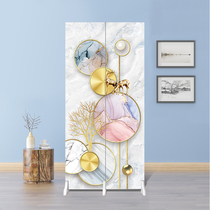 Screen partition living room bedroom into the door bathroom toilet light luxury shelter home simple modern small apartment