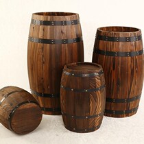 Prop decoration oak barrel home wine barrel bar welcome oak home red wedding wedding exhibition area decorative wooden barrel