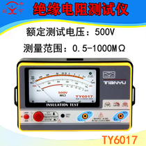 Tianyu electronic MEGOHMMETER TY6018 6017 6045 insulation resistance meter test voltage 500V 1000V