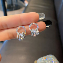 New trend simple ~ light luxury ~ ring earrings small and exquisite earrings temperament Net red earrings fashion temperament tide