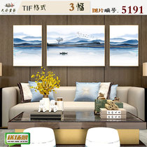 New Chinese ink landscape decorative painting triptych hanging painting picture