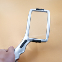 SZ-1703 with 10LED light hand reading book reading newspaper rectangular magnifying glass overseas hot sale Factory Direct