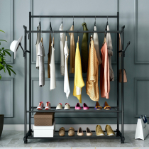 Simple hanger floor bedroom coat rack multi-function drying clothes bar to store indoor cold clothes rack