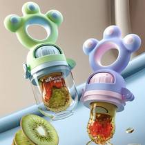 Baby eats fruit accessory Bite Bite Bag Tooth Gum Fruit and fruit Fruits Bite to play Letheon Tooth Mill Tooth-Tooth Stick Juice Pacifier