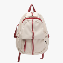 yinfeifan ins school bag female summer college student backpack niche design computer bag contrast color student backpack