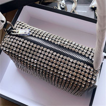 New fashion aw king rhinestone bag full diamond full diamond bling diamond armpit bag set with diamonds womens small square bag