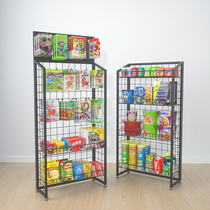 Snack small shelf shelf display rack Metal shelf Chewing gum end of the cashier front hook shelf Supermarket