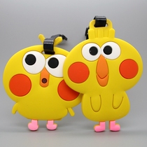 Japanese cartoon parrot luggage tag brother suitcase tag tag identification plate anti-loss tag pendant travel supplies