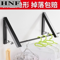 Folding invisible drying rack telescopic clothes clothes rod non-perforated wall-mounted balcony indoor cool clothes drying quilt