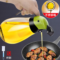 Automatic opening and closing oil bottle glass leak-proof oil pot large oil tank household seasoning soy sauce vinegar oil bottle kitchen supplies