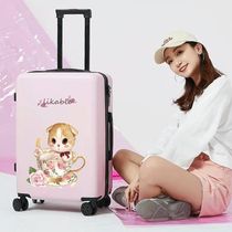 Suitcase ins net celebrity small trolley suitcase universal wheel 24 inch male and female students junior high school graffiti box