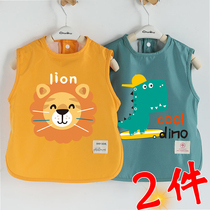 Baby eating sleeveless hood Childrens apron Anti-wearing clothes for infants and infants Eating Walled Kindergarten Customised Protective Clothing