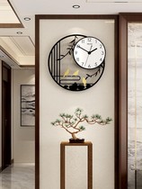 New Chinese hanging clock Living room Modern minimalist quartz Clock Table Creative Fashion Home Atmosphere Clock China Wind Hanging Watch