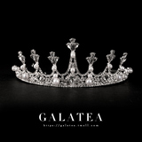 Galan crown headdress 2020 new Bridal Wedding imitation pearl zircon crown adult Korean wedding dress accessories