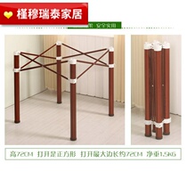 Folding table tripod square foldable large round table computer desk glass table frame square table tempered table bracket liter