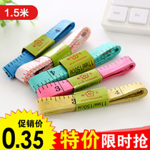 Mini tape measure measuring ruler household clothes measuring waist circumference three round ruler portable soft ruler small measuring tape ruler 1 5 meters