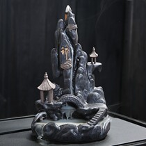 Alpine flowing water gift room creative tea ceremony viewing sinking tea ceremony sandalwood incense burner back flow living room flowing cloud ornaments