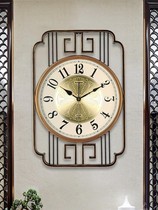 New Chinese Light Lavish Home Living Room Hanging Bell Eurostyle Decoration Watches Iron Art Silent Hanging Wall Clocks Creative Atmospheric Clocks