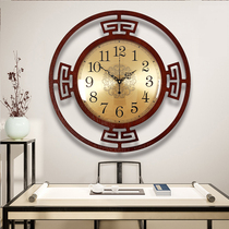 New Chinese wall clock Living room clock mute Chinese style wall clock personality fashion creative home decoration simple clock