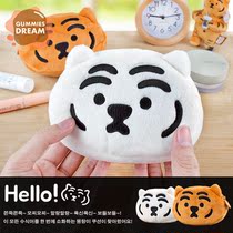 South Korea Muziktiger No Industry Tiger Official Net Original Cute Plush Containing Card Bag Headphones Zero Money Bag Pendant
