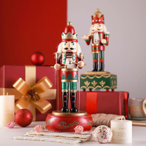 Nutcracker music box music box puppet soldier ornaments room decorations children and girls Christmas gifts