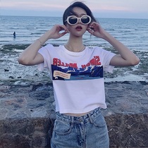 Loose short-sleeved t-shirt women's summer 2020 new net red ins super fire top tide brand Harajuku sweater autumn Korean version