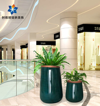 Commercial beauty Chen FRP combination flowerpot high-end hotel Villa courtyard art decoration vase beautiful Chen ornaments